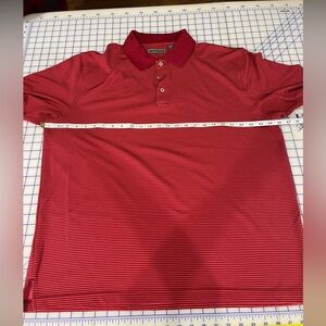 Red Striped Polo Shirt